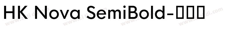 HK Nova SemiBold字体转换